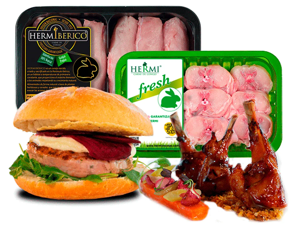 Hermi Carne de Conejo varios productos.webp